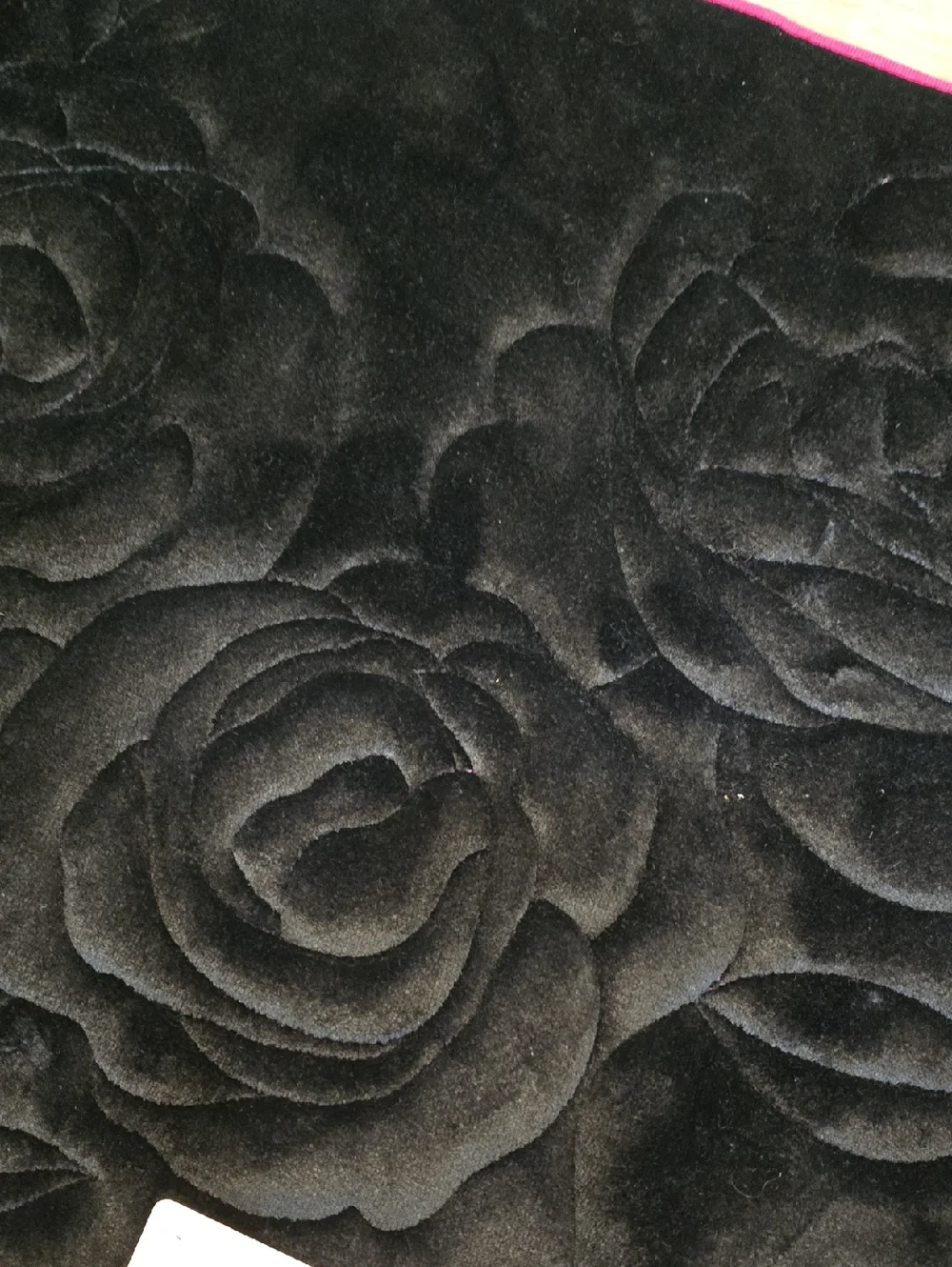 Juicy Couture Home Rose Embossed Memory Foam Bath Rug